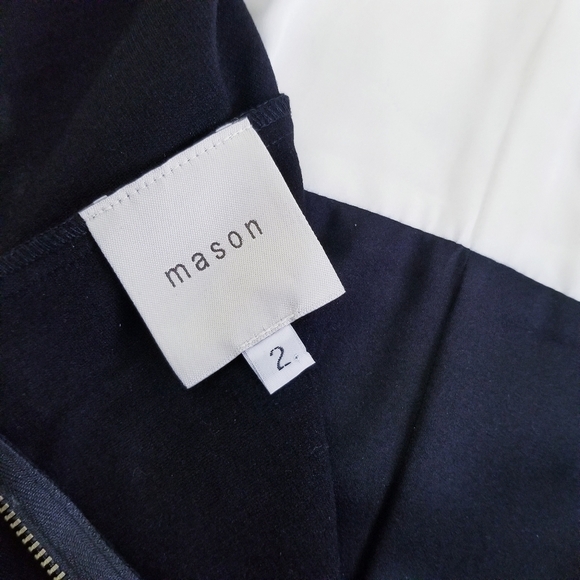 Mason X Michelle Mason Lambskin Leather Colorblock Phyton Embossed Tank dress - Picture 7 of 15